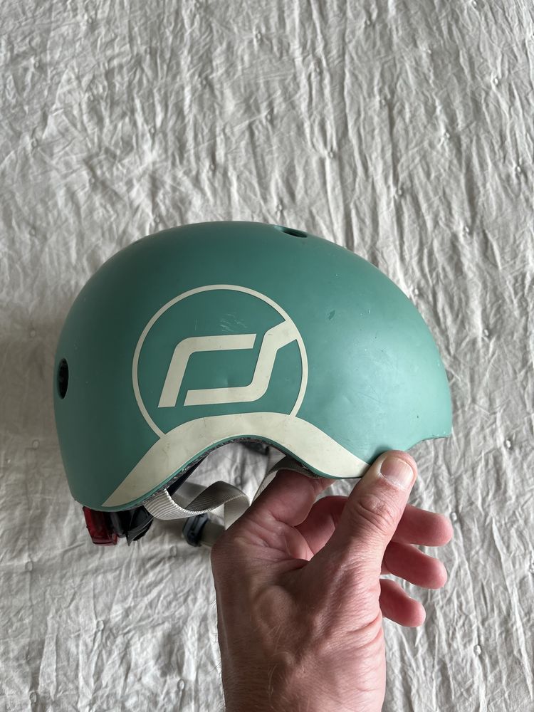 Kask scoot and ride niebieski/ zielony XXS-S/ 45-51cm