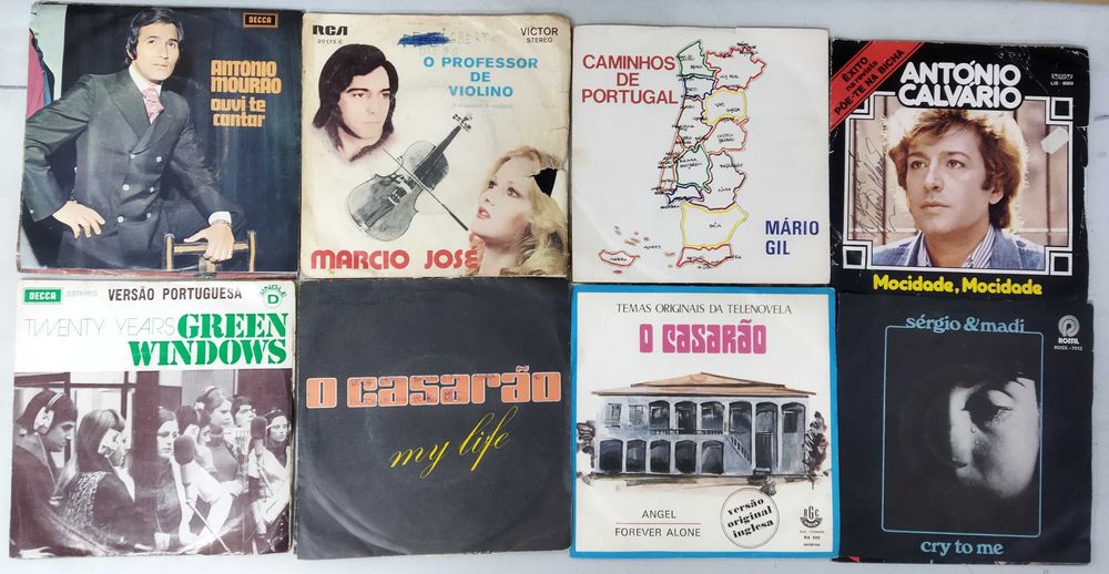 Vinil. Lote 50 Singles Música Portuguesa