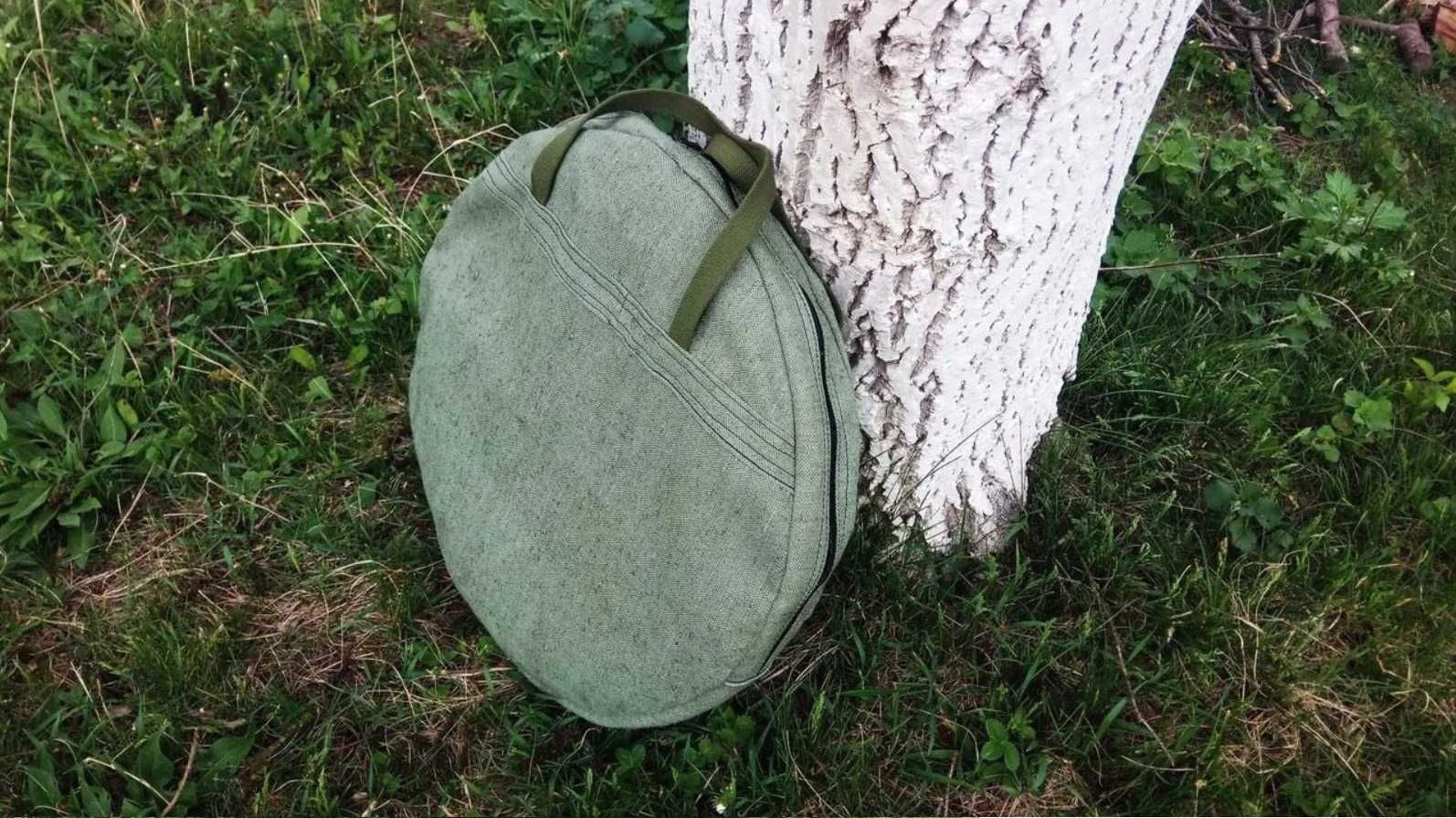 Сковородал из диска бороны. Жаровня сковородка дисковая. Крышка. Чехол
