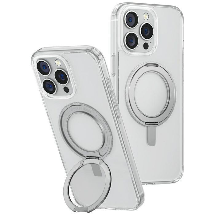 Pro Max 360 Etui Swivix Uniq Rotating Iphone Kickstand Przezroczysty