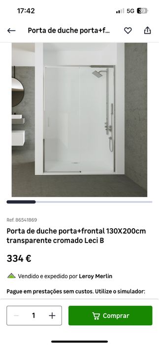 Frontal duche Novo 140x195 Altura e 120x195