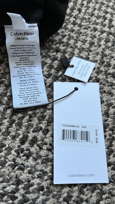 Топ ціна! Рукавиці перчатки Calvin Klein Jeans оригінал на мікрофлісі