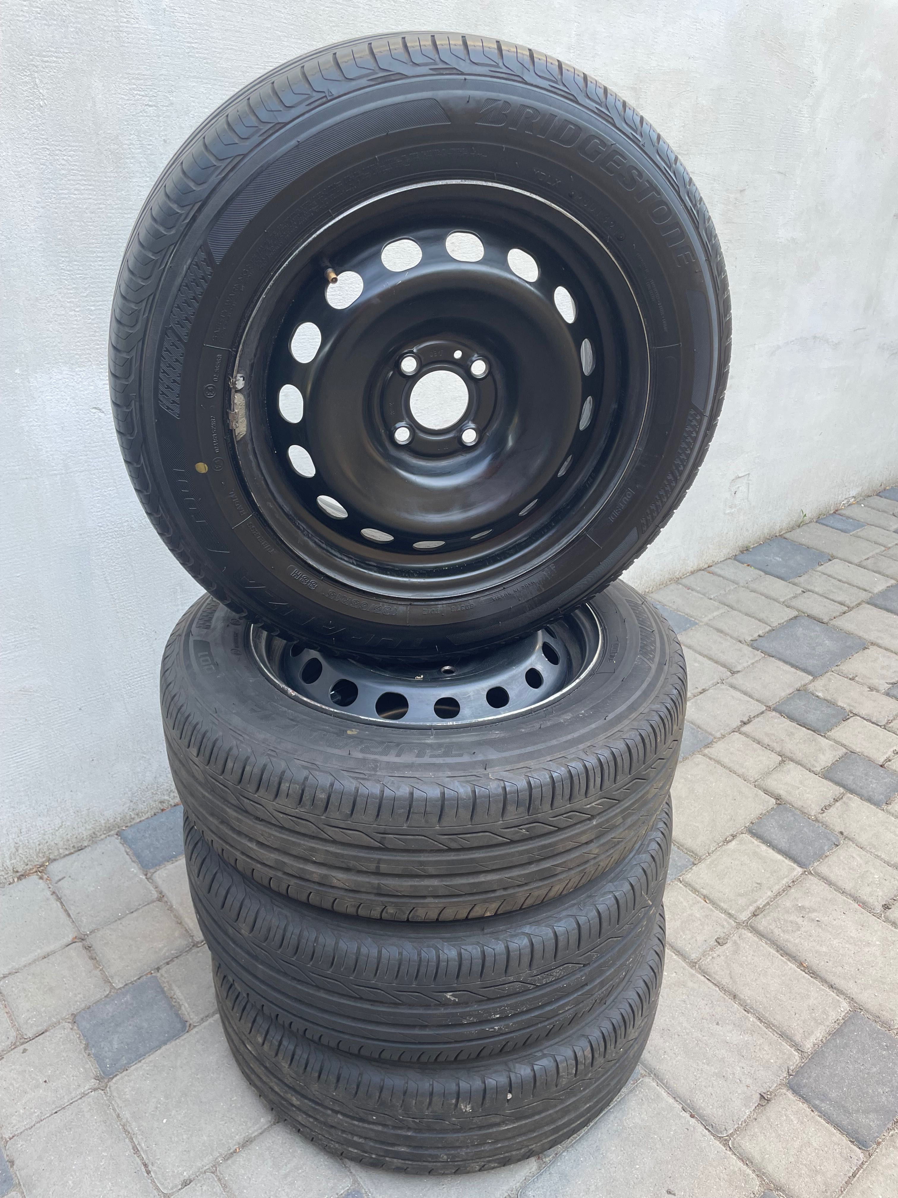 Літня резина з дисками 185 65 15 Bridgestone