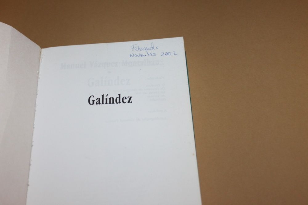 Galíndez// Manuel Vásquez Montalbán