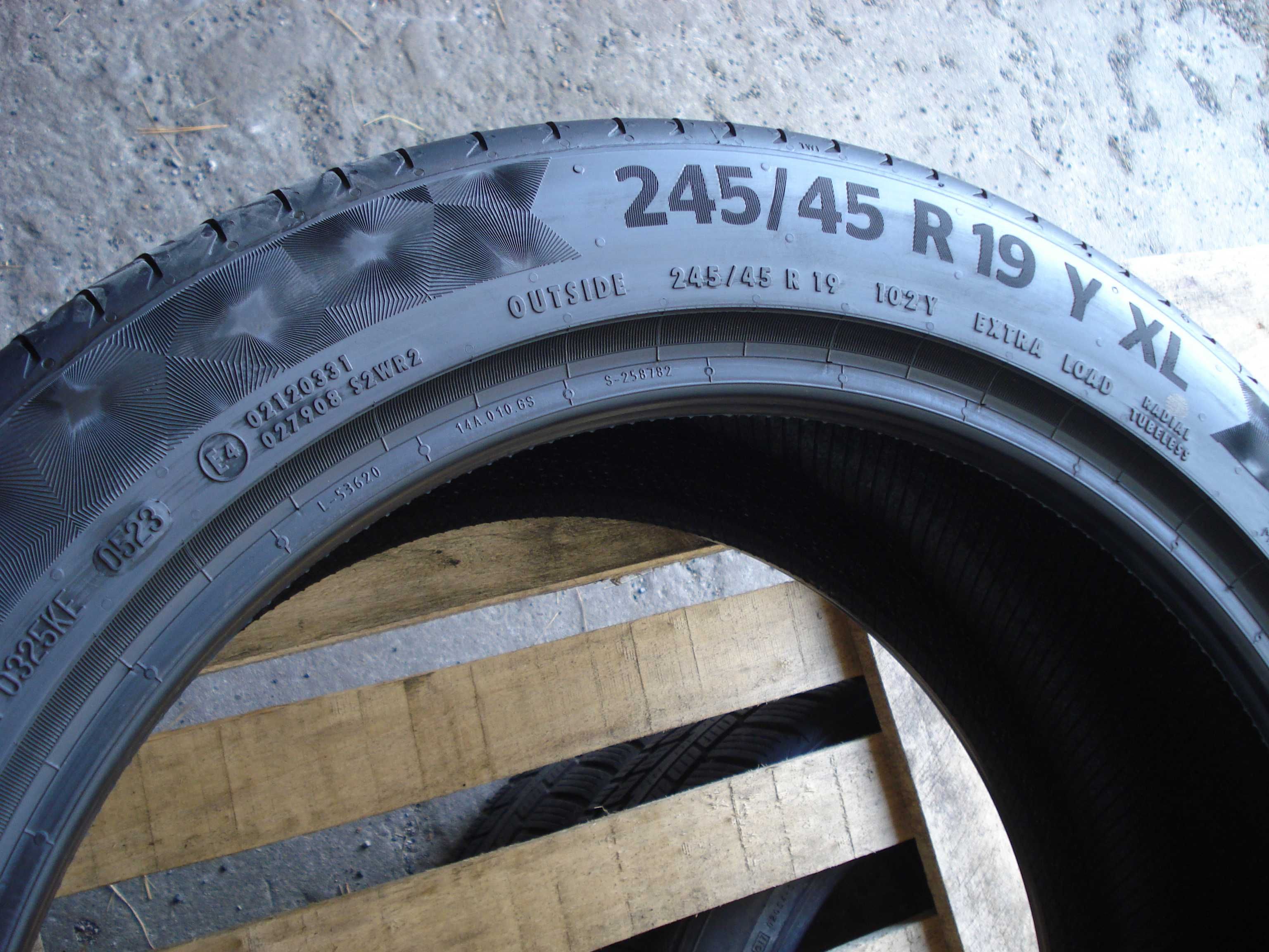 Continental Premium Contact 6   245/45 r 19  4 - sztuki letnie 2023rok