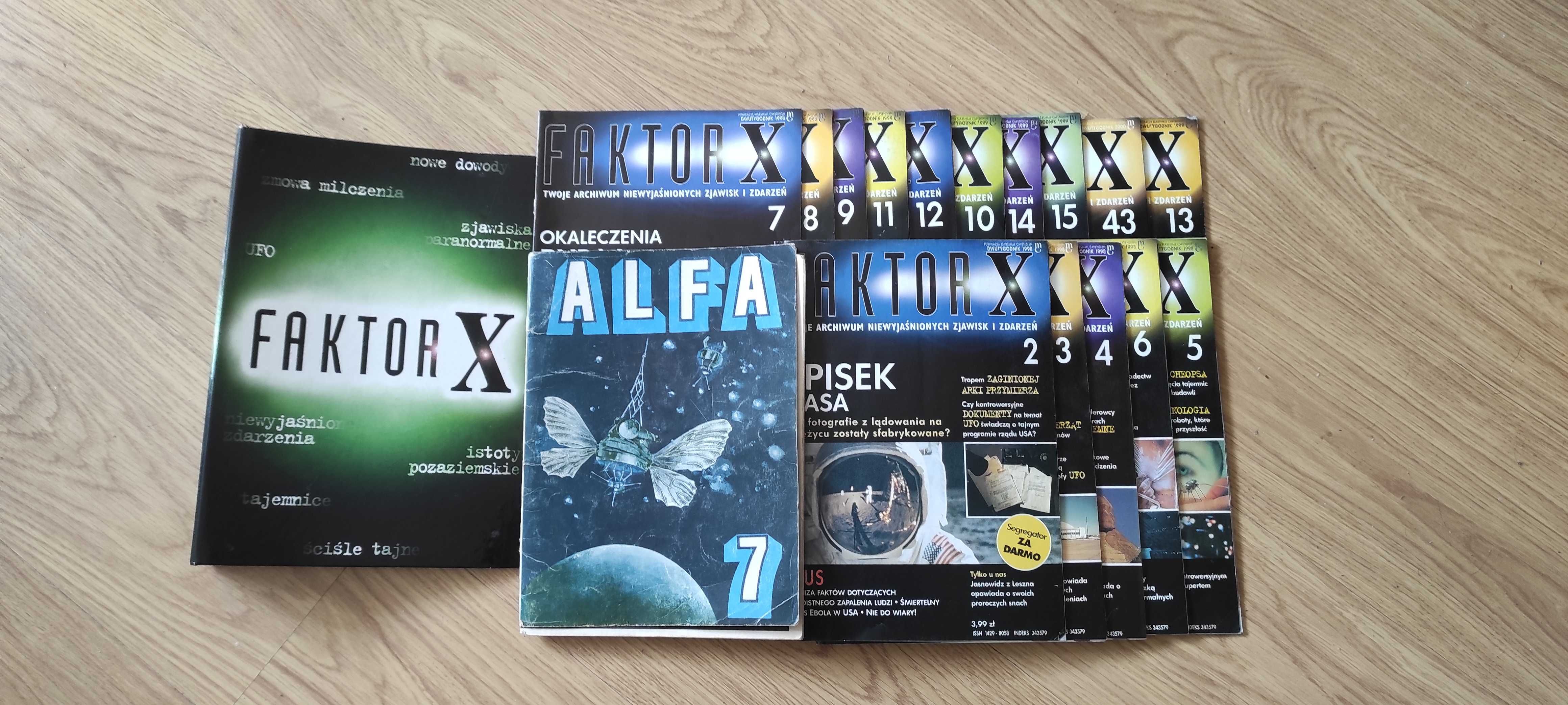 Kolekcja czasopism "Faktor X" i komiksu "ALFA 7" – gratka dla fanów