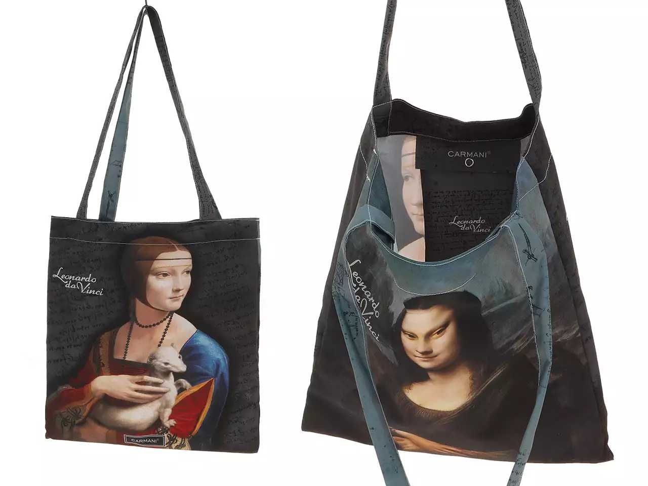 Mona Lisa Dama z łasiczką L. da Vinci NOWA torba torebka shopperka