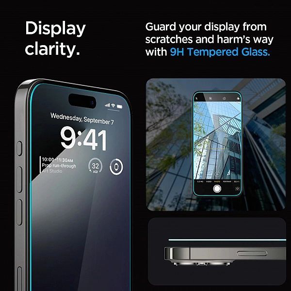 Szkło Hartowane Spigen Glas.tr Ez Fit 2-pack Iphone 15 Pro Braders