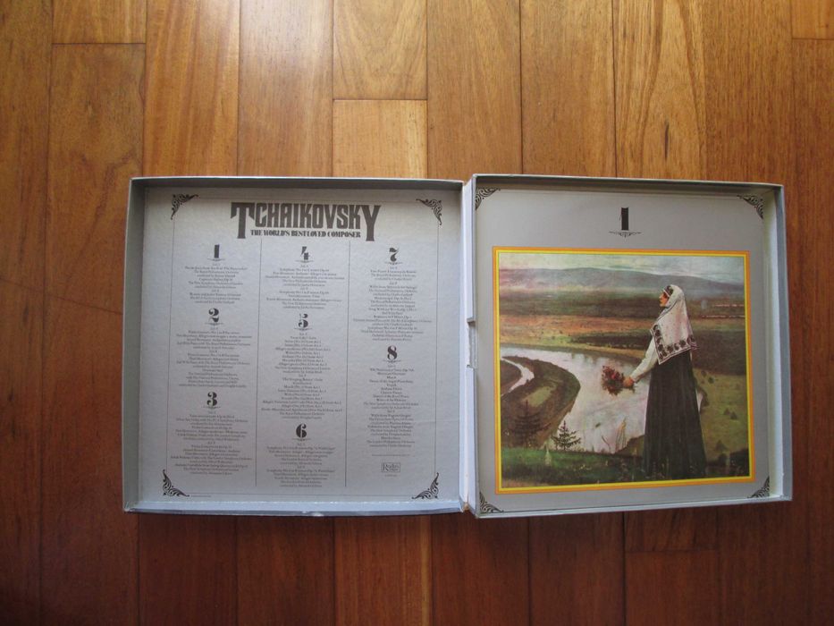 Caixa com 8 Discos Vinil LP Música Clássica - Tchaikovsky