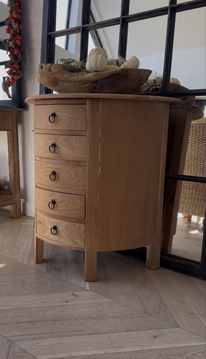 Szafka z drewna teak , drewniana komoda