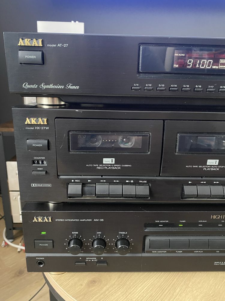 Zestaw Akai, AM-06, HX-27W, AT-27