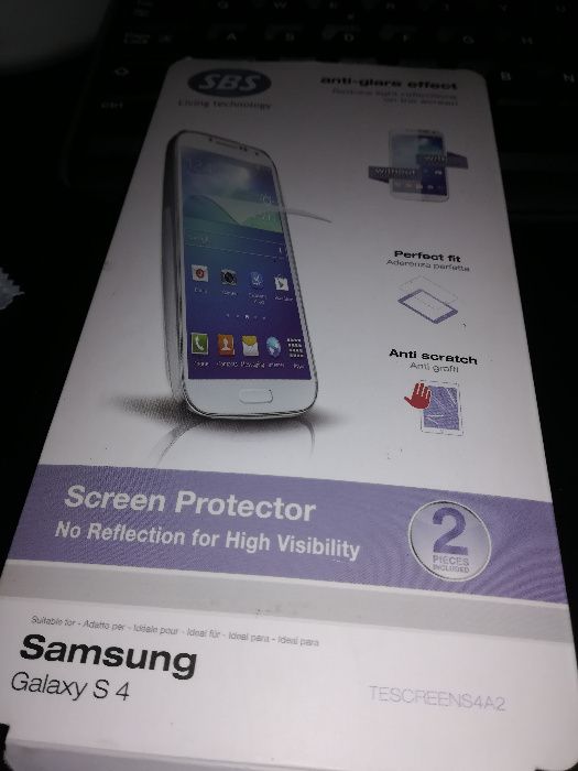Pelicula de Vidro P/Telemovel Samsung Galaxy S4
