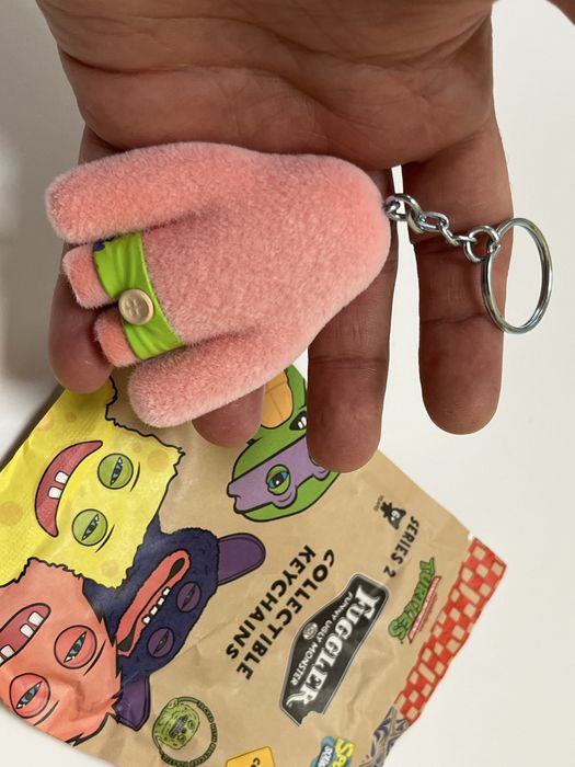 Рідкісний брелок Fuggler SpongeBob Пухнастий Губка Боб Фуглер СпанчБоб