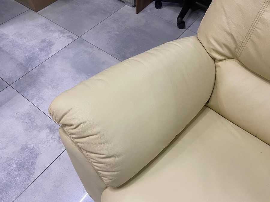 Кожаный диван. Шкіряний диван. Італія, CALIA ITALI. Бежевий диван.