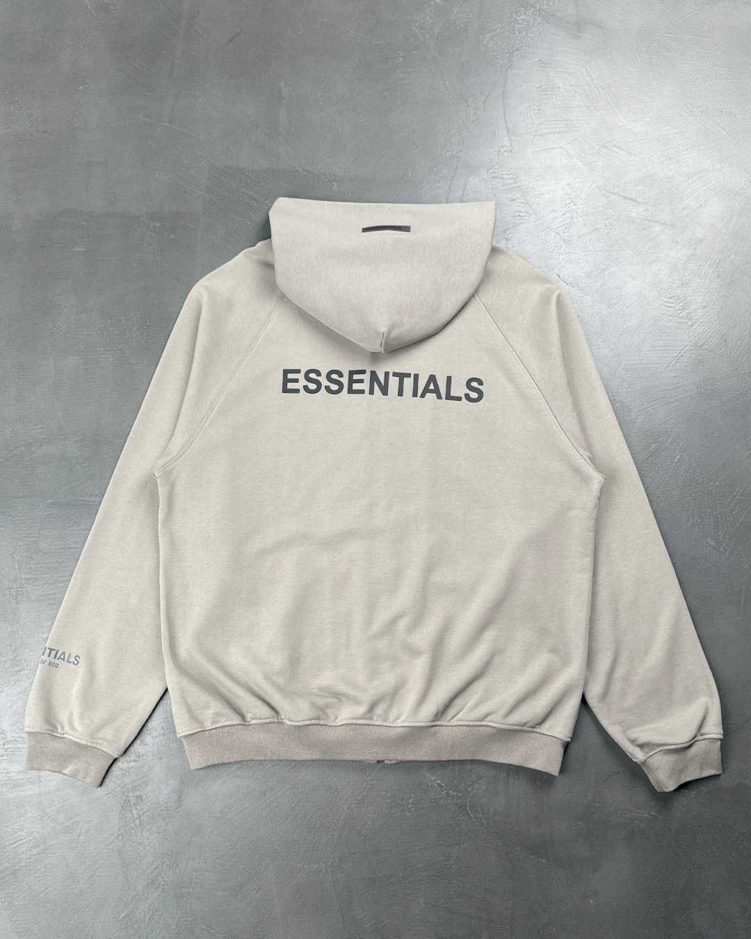 Худі Fear Of God Essentials Raglan Full Zip Hoody Cement