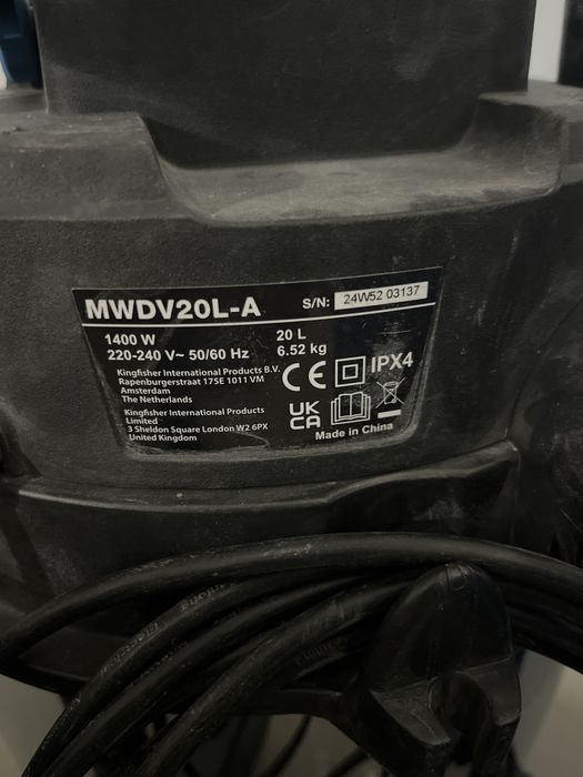 Odkurzacz warsztatowy budowlany Macallister 20L