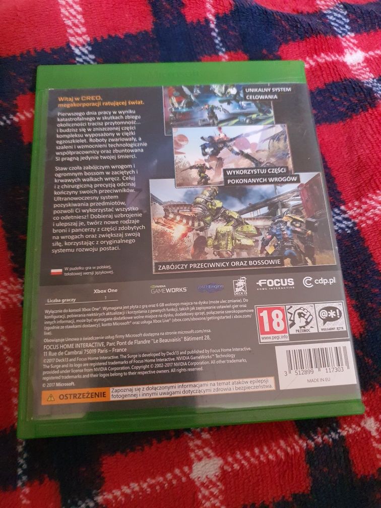 Gra na konsole Xbox One Series X The Surge