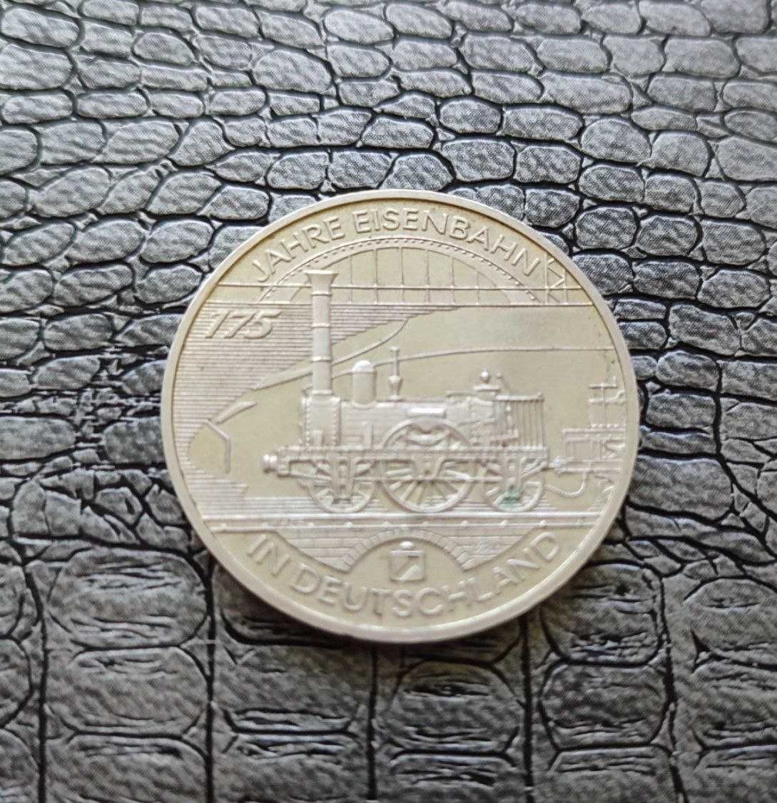 Монета, 10 євро 2010 "175 років залізниці в Німеччині"