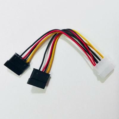 Adaptador cabo molex para 2 Sata 15 pin