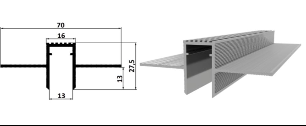 Профіль тіньового шва