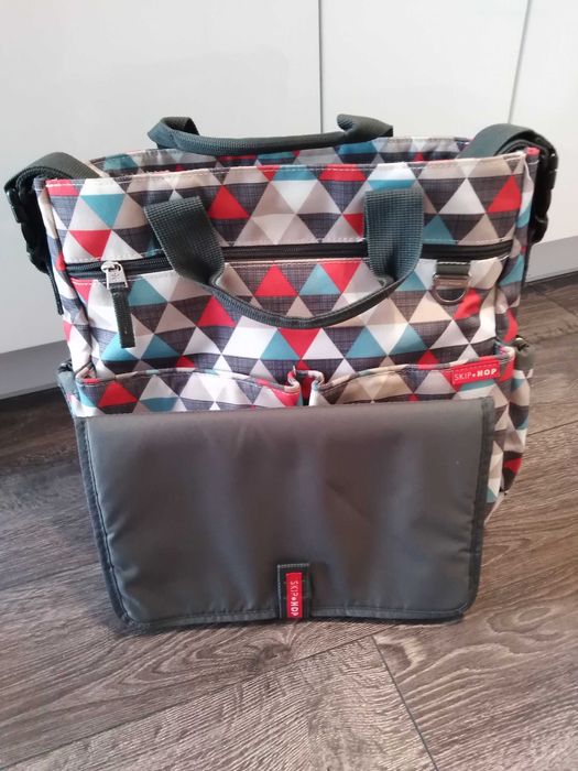 Torba do wózka Skip Hop Duo Signature Triangles mata przewijak