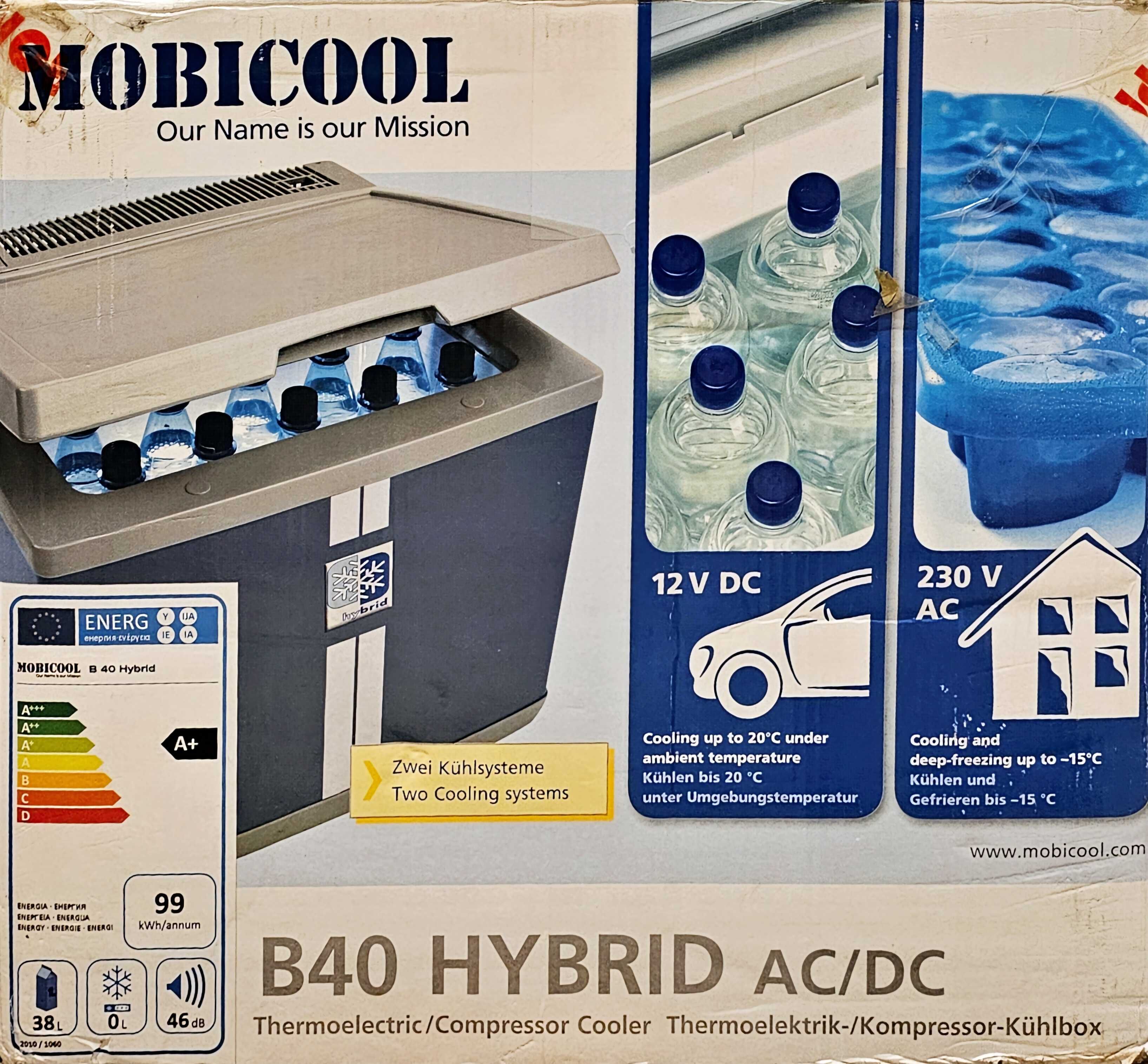 Lodówka kompresorowa hybrydowa B40 12/230V 38l - MobiCool