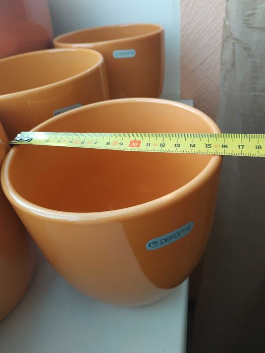 Продам керамічні  горщики DEROMA для квітів