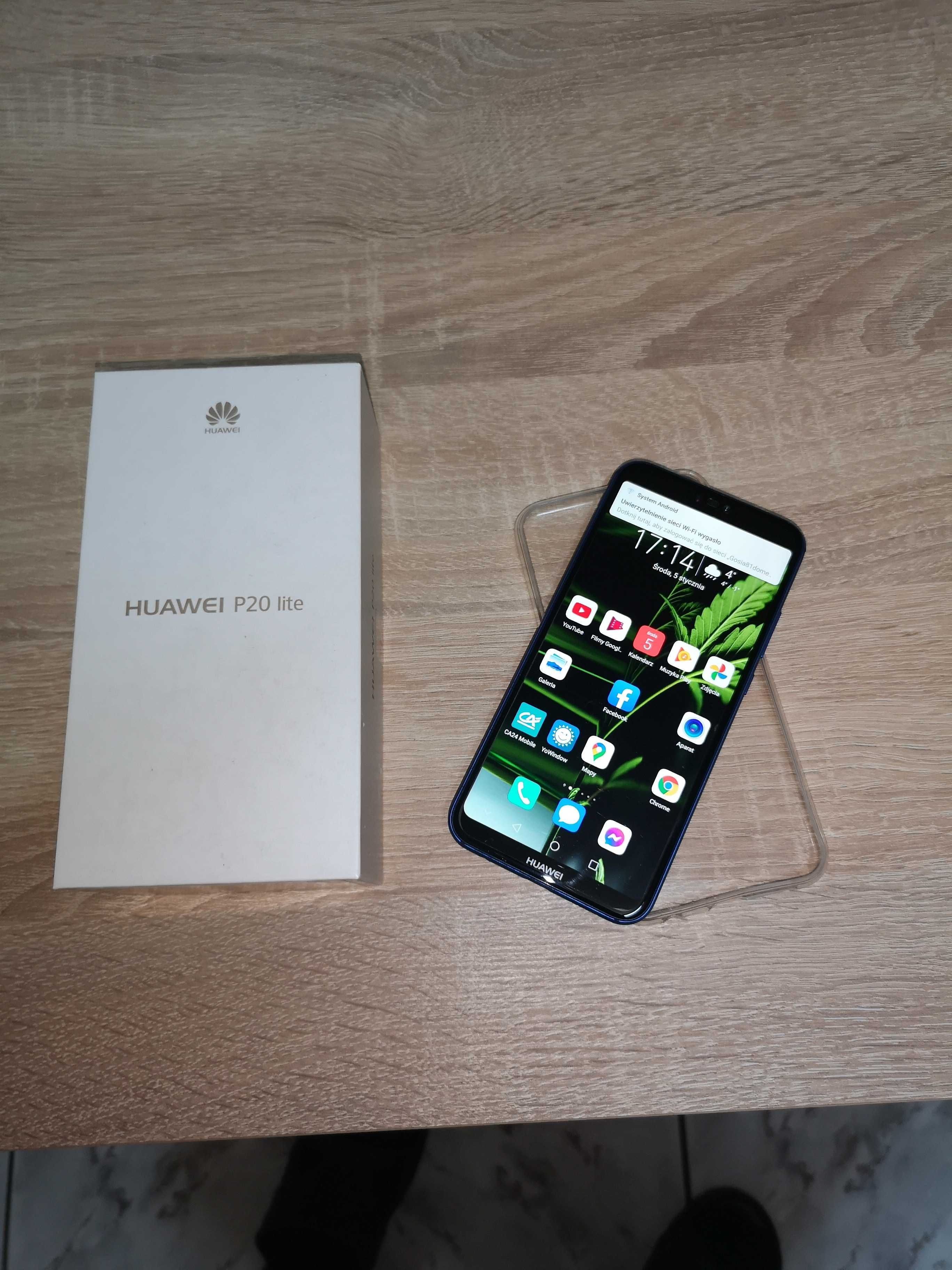 huawei p20 lite-bardzo dobry stan,bogaty zestaw