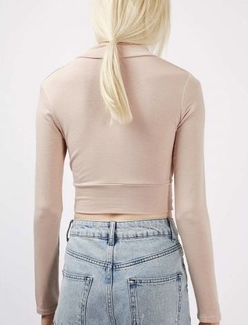 Топ пудрового кольору topshop