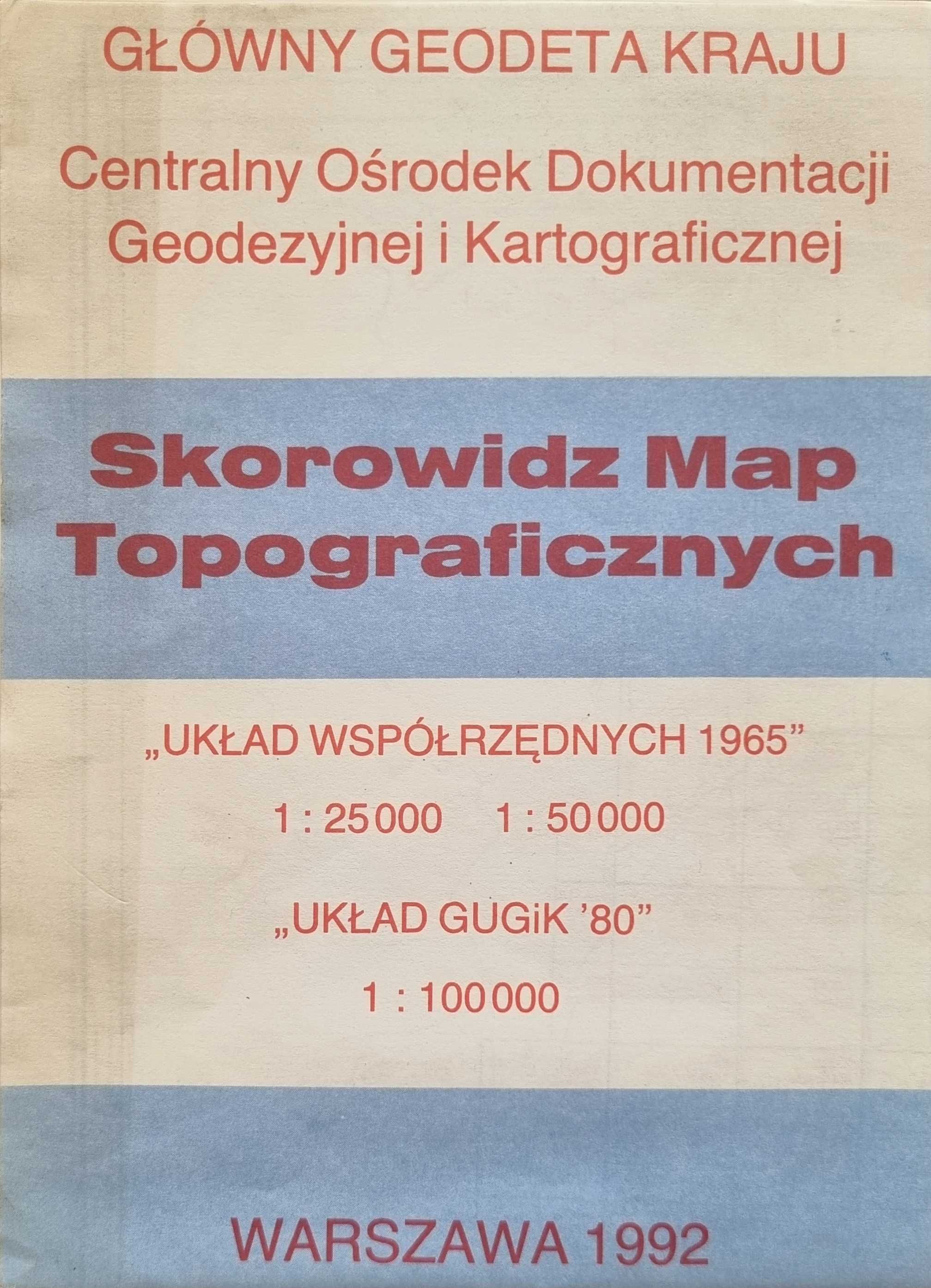 Mapy topograficzne Polski wyd Wojskowe Zakłady Kartograficzne