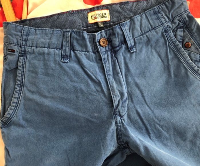 Męskie spodnie jeansy niebieskie Tommy Hilfiger 28/34