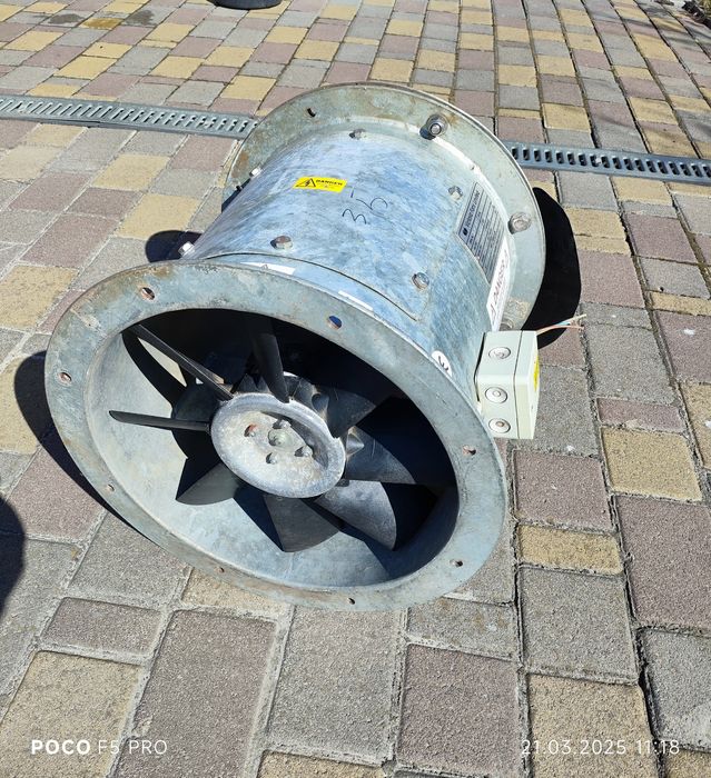 Канальний осьовий вентилятор Victoria Fans 43.5см