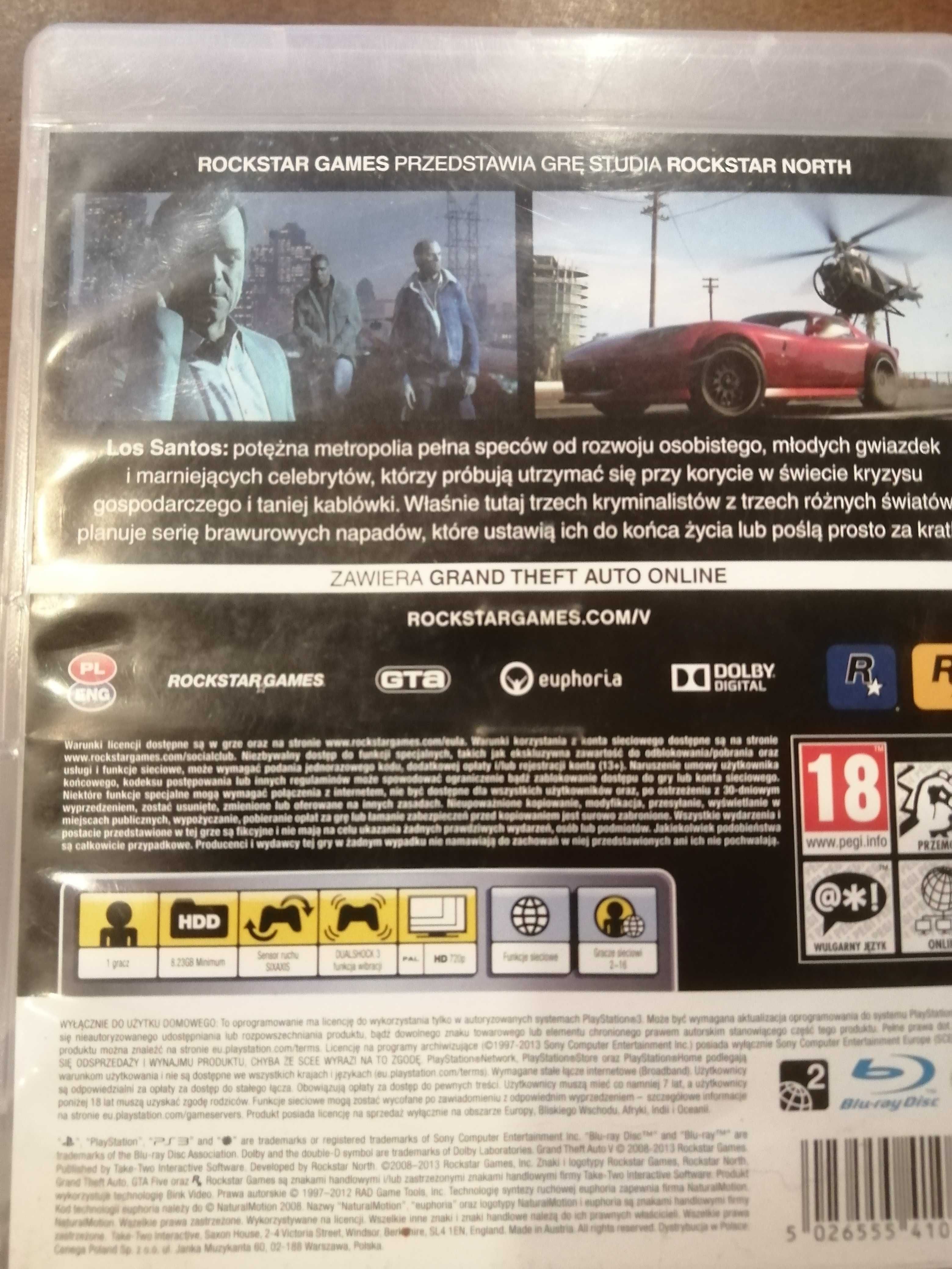 Gra GTA V PlayStation 3