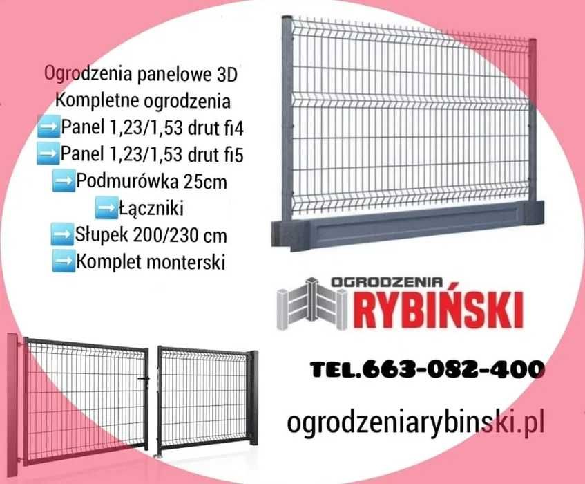 Panel ogrodzeniowy 3 D