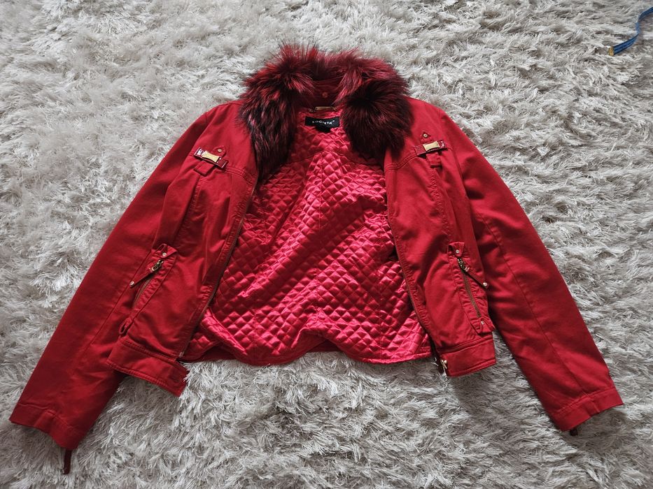 Kurtka ocieplana Societa r. M/L futro jenot