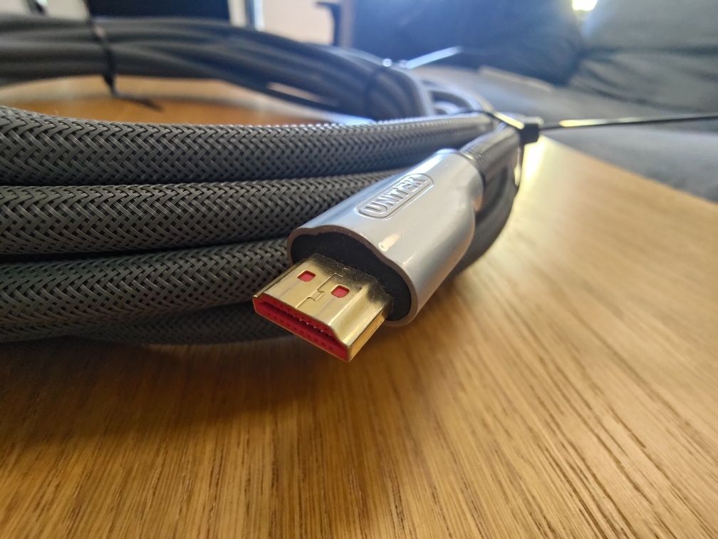 Kabel HDMI 10 metrów UNITEK gruby oplot złote końcówki