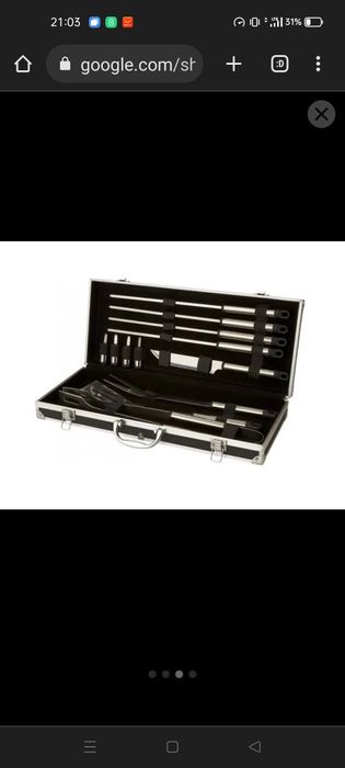 Zestaw do grilla walizka