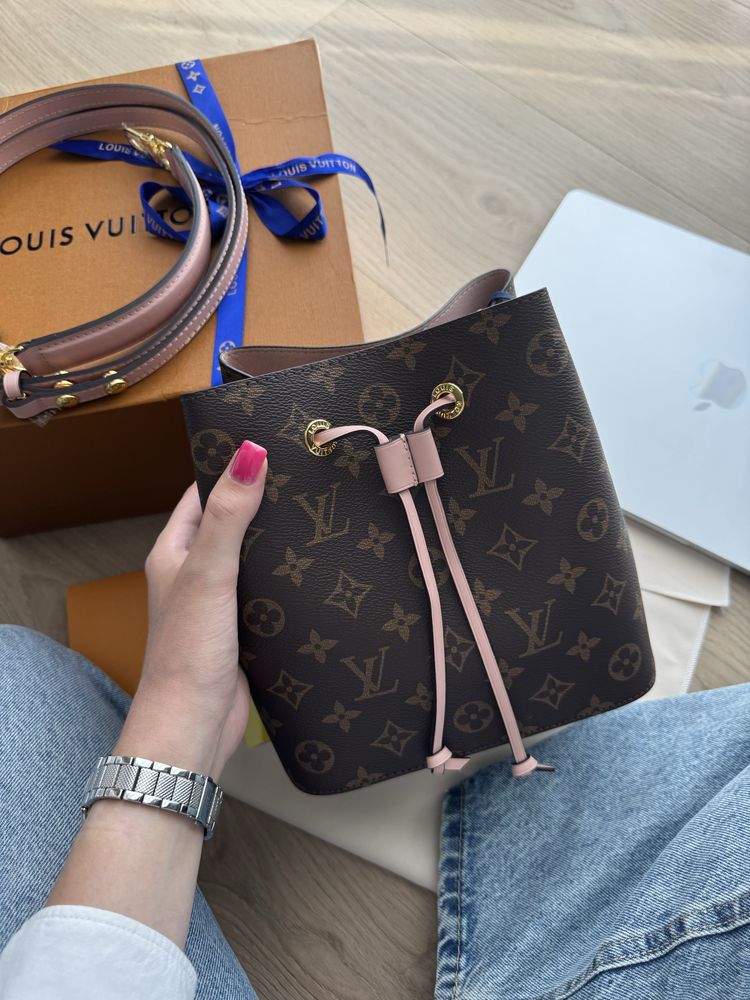 Сумка в стилі Louis Vuitton Neonoe Bucket