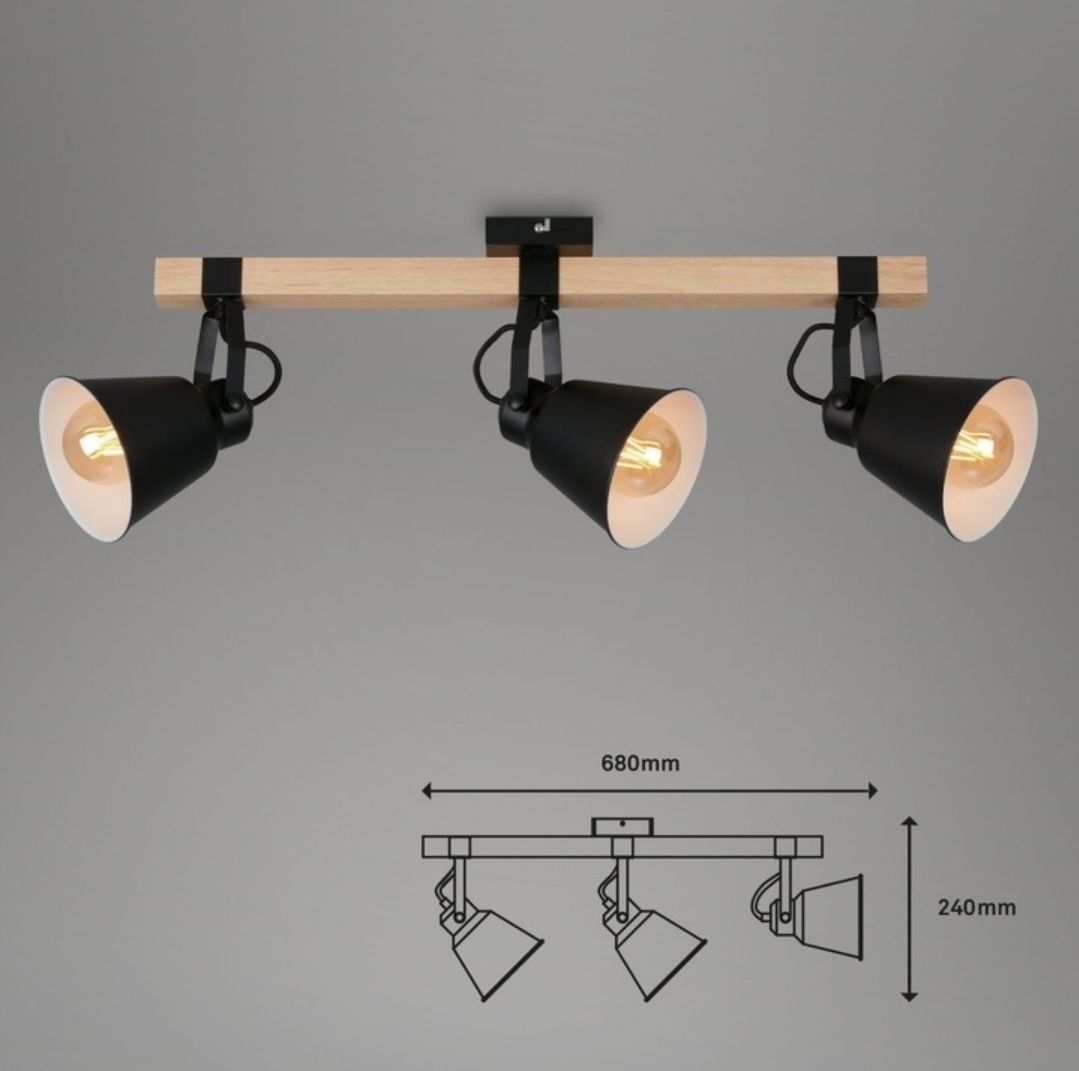 Lampa sufitowa Briloner 68 x 24 cm E27 40W