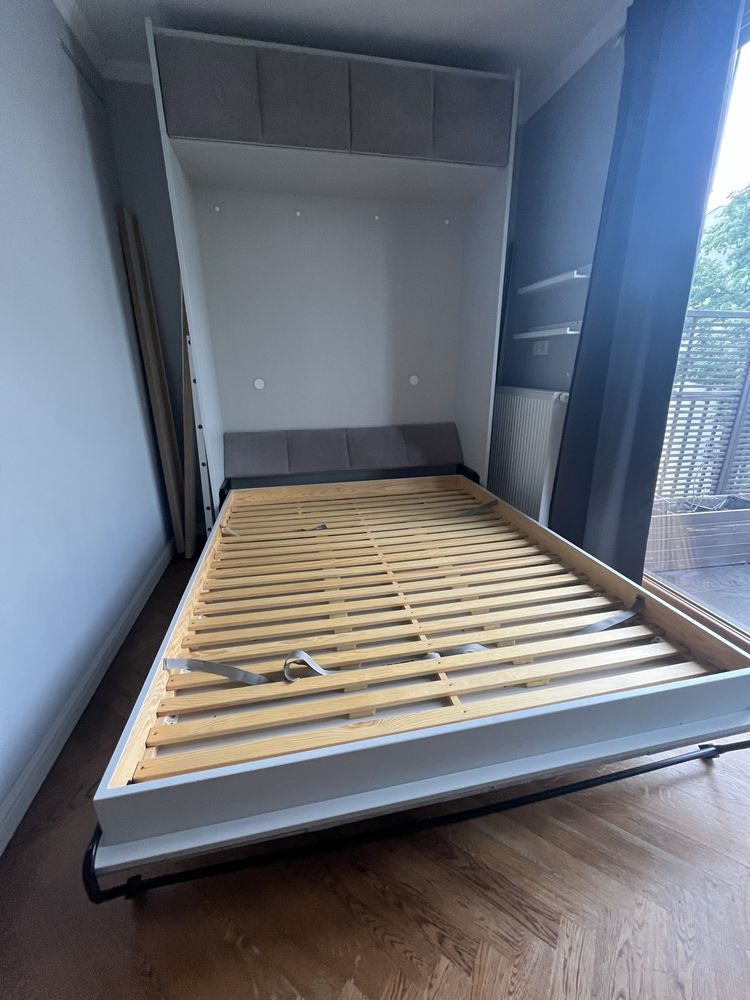 Łóżko chowane składane w szafę w ścianie 160x200