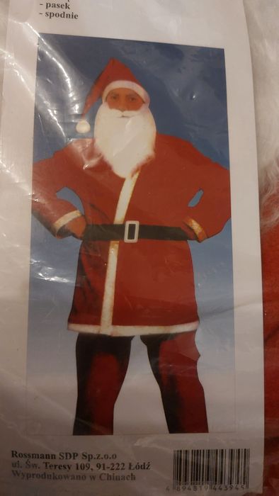 Strój Świętego Mikołaja Uniwersalny Nowy