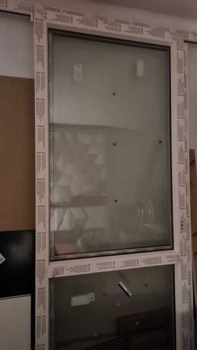 Okno balkonowo tarasowe o wymiarach 2000mm szerokosc na 2400mm