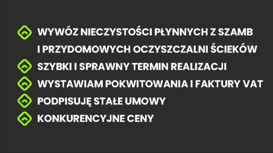 Wywóz szamba i przydomowych oczyszczalni ścieków , usługi asenizacyjne