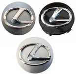 4x Dekielki Dekielek Do Alufelg LEXUS 65mm Grafit, Czarny, Srebrny