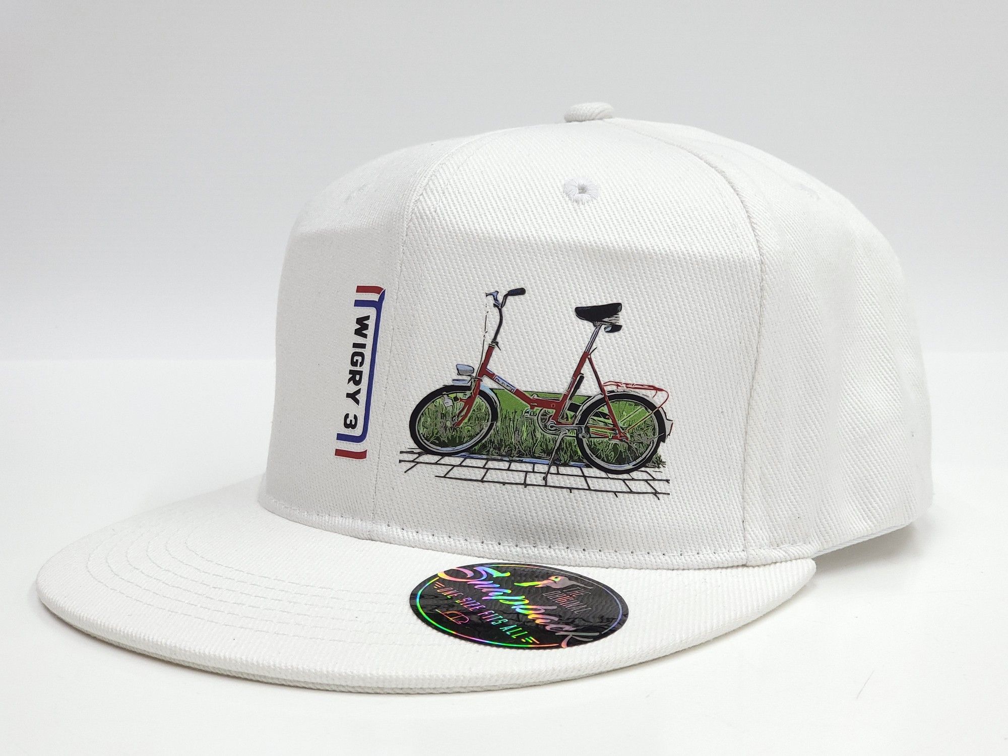 Czapka z daszkiem Romet Wigry 3 PRL biała ORYGINAŁ DLBIKES