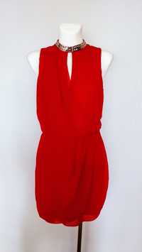 Śliczna czerwona sukienka ASOS rozmiar M