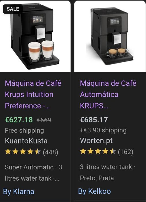 Maquina automatica de café krups