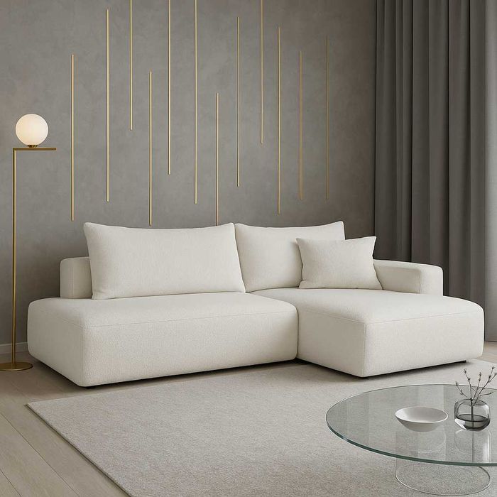 Narożnik Rozkładany z Funkcja Spania Kanapa Narożna do Salonu