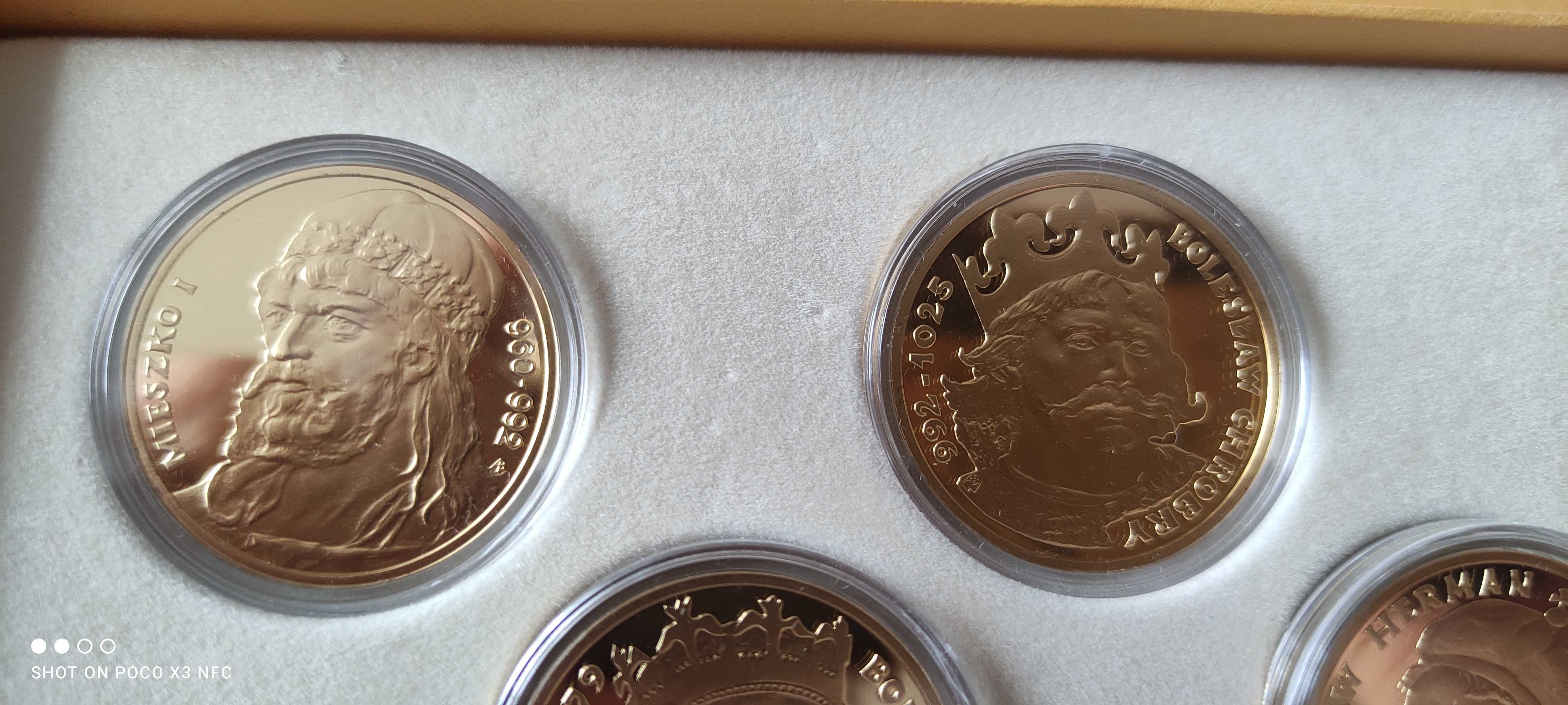 Zestaw medali kolekcjonerski Królewska Kolekcja srebro Ag mennicze