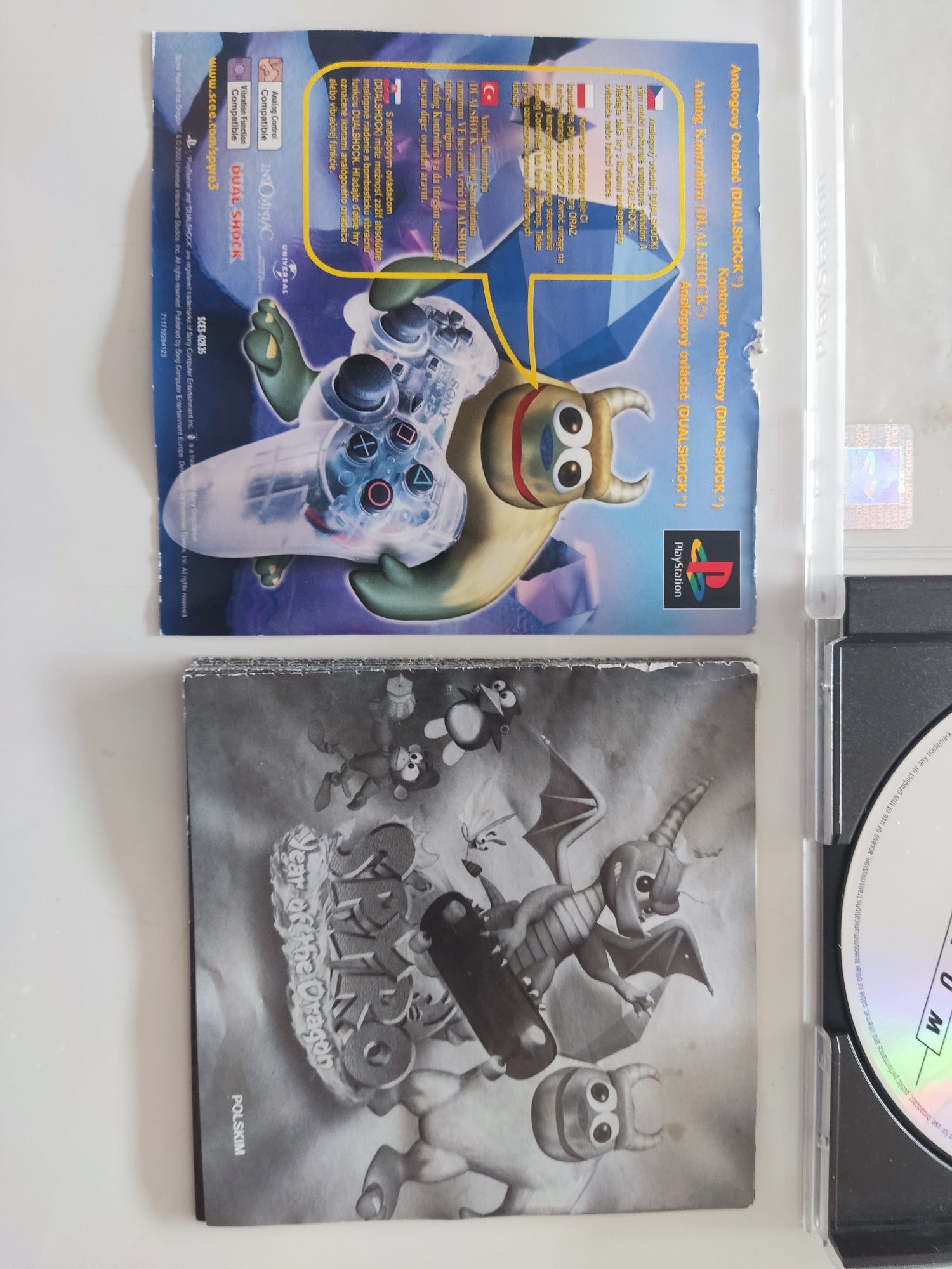 Spyro Year of the Dragon, z polskiej dystrybucji na PlayStation
